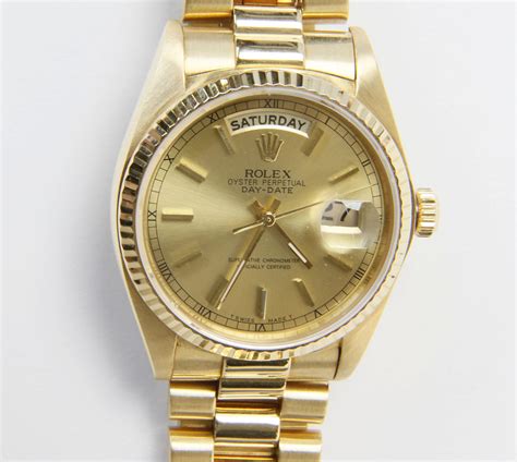 rolex 18k yellow gold day-date president watch 36mm|ladies Oyster Perpetual datejust 18k.